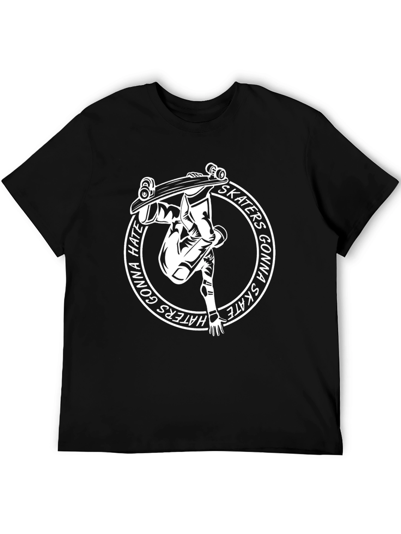 Skaters Gonna Skate T-Shirt - Black Graphic Tee