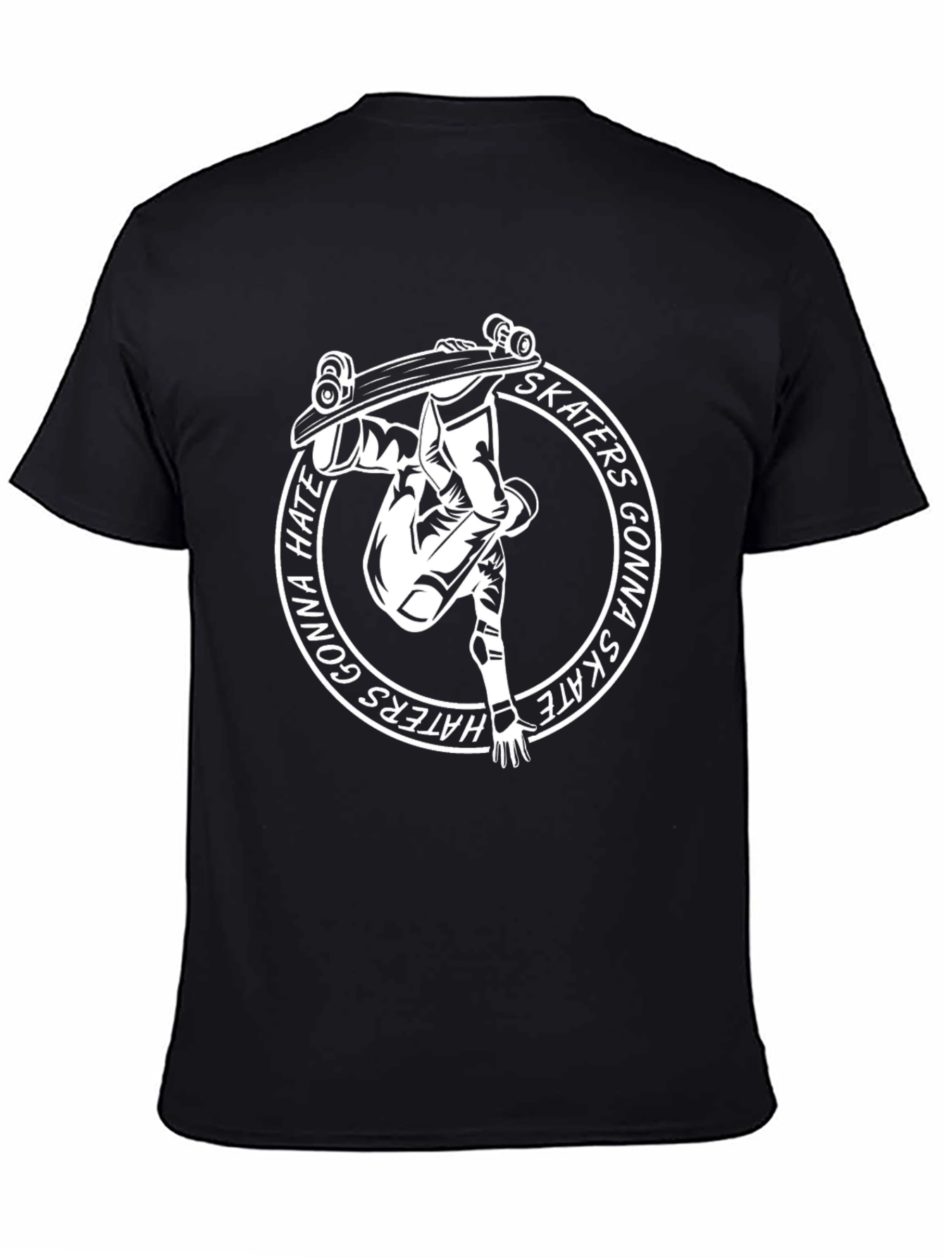 Skaters Gonna Skate T-Shirt - Black Graphic Tee