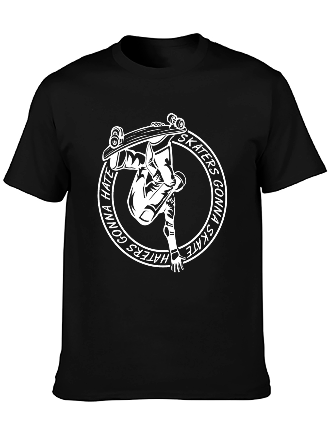 Skaters Gonna Skate T-Shirt - Black Graphic Tee
