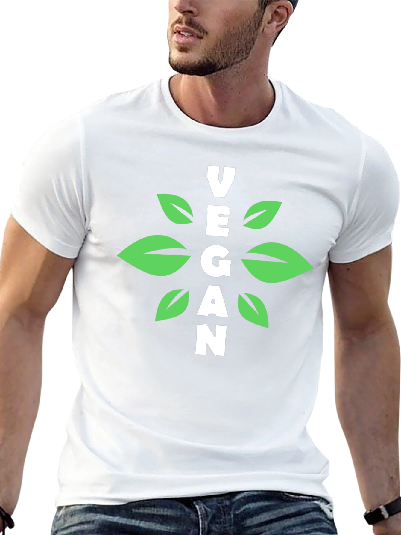 Vegan Graphic Tee - Black