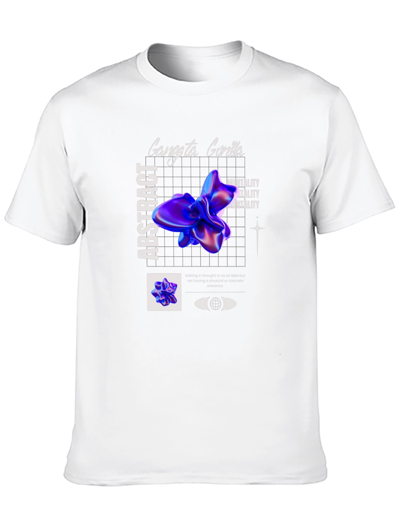 Abstract Gorilla Graphic Tee - Modern Design T-Shirt