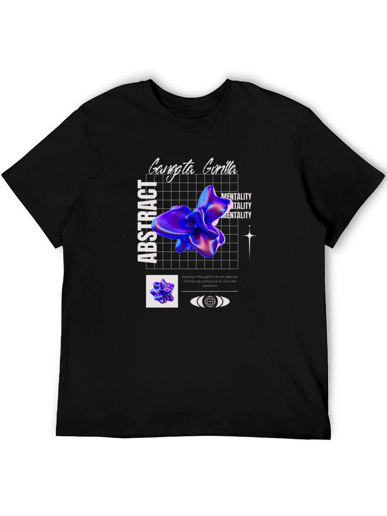 Abstract Gorilla Graphic Tee - Modern Design T-Shirt