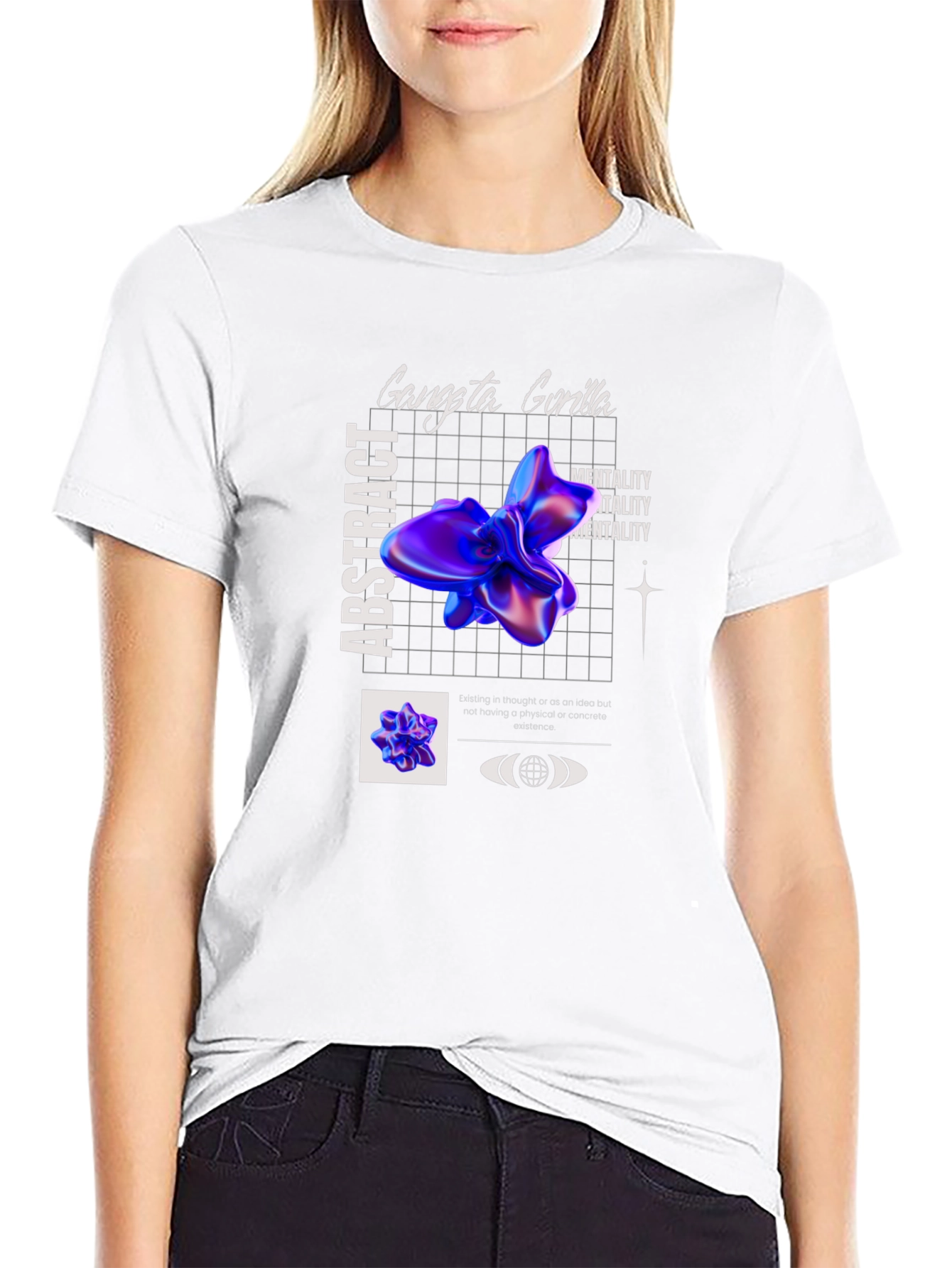 Abstract Gorilla Graphic Tee - Modern Design T-Shirt