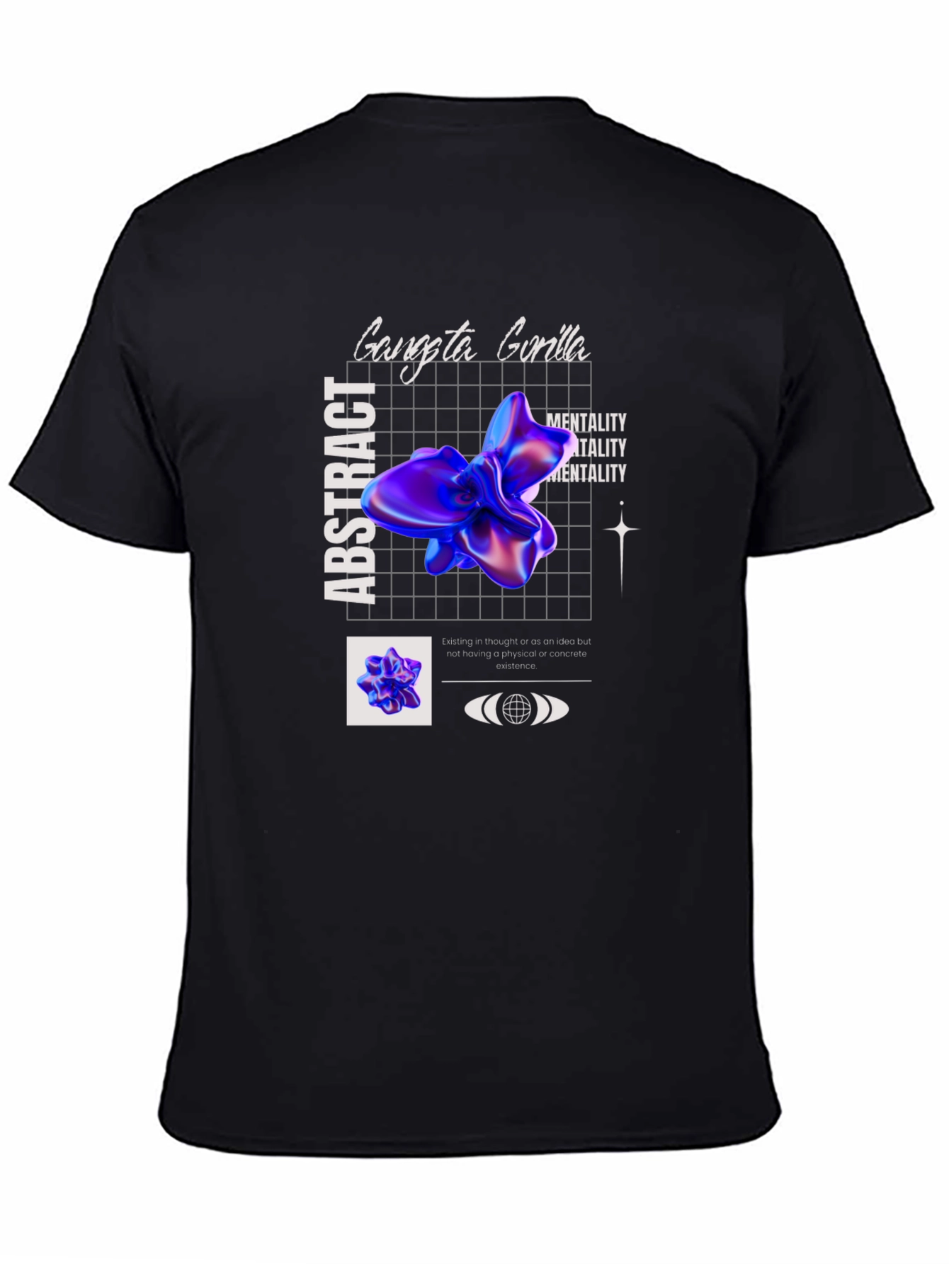 Abstract Gorilla Graphic Tee - Modern Design T-Shirt