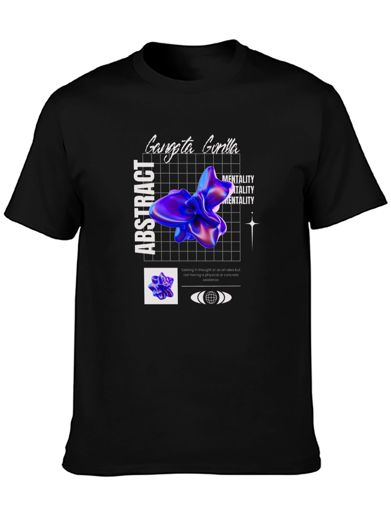 Abstract Gorilla Graphic Tee - Modern Design T-Shirt