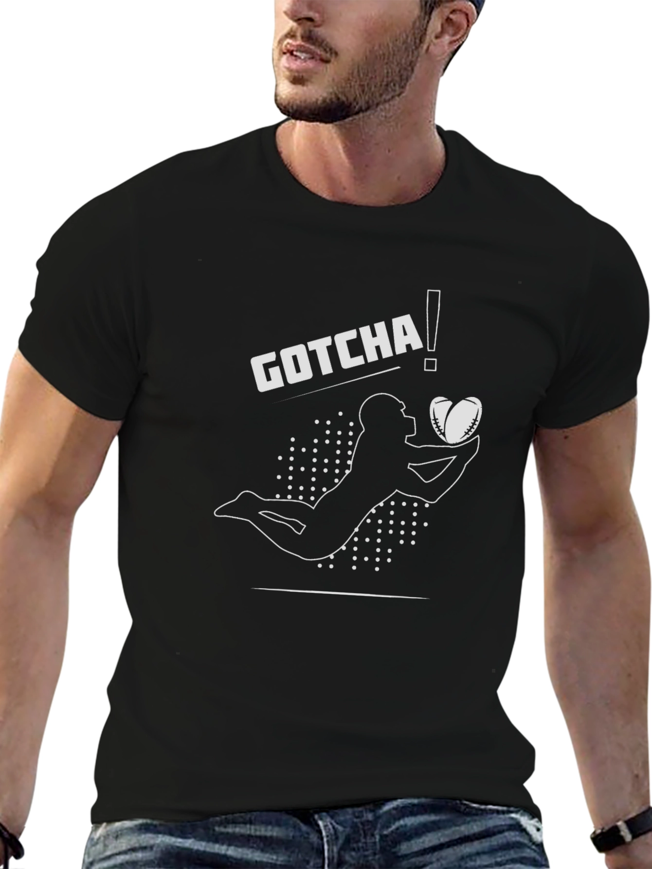 Gotcha Football Graphic Tee