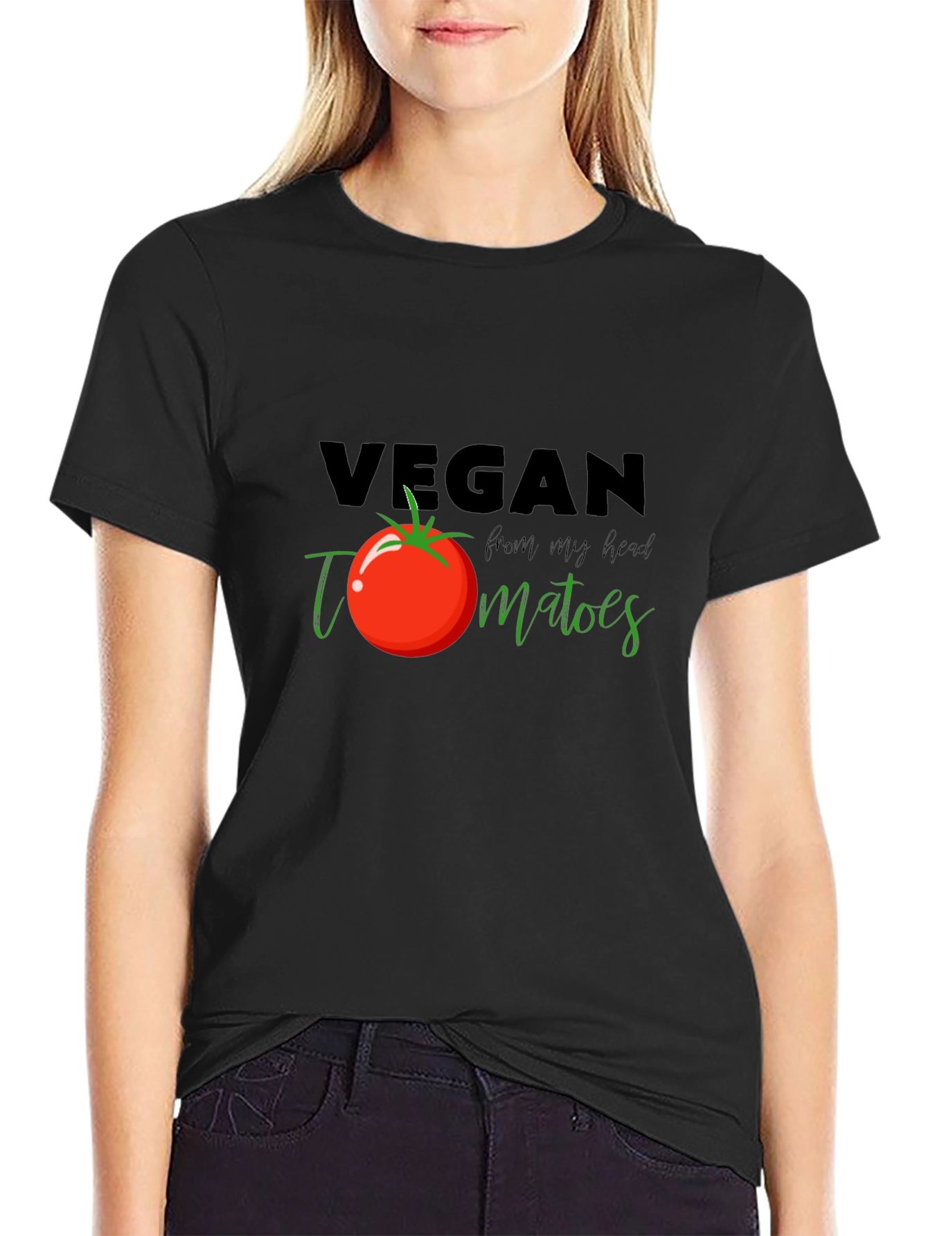 Vegan Tomato T-Shirt - Fresh From My Head Tee
