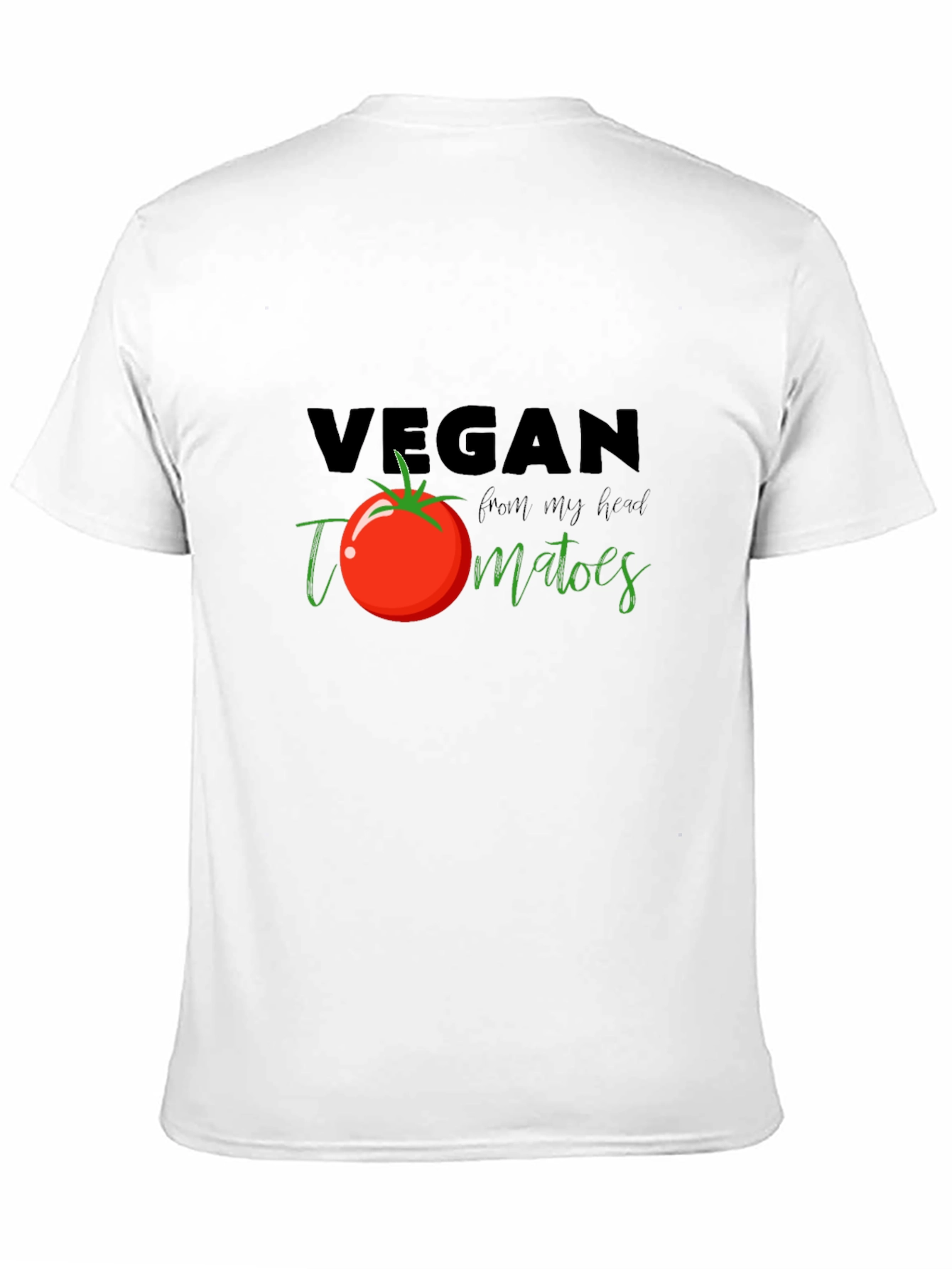 Vegan Tomato T-Shirt - Fresh From My Head Tee
