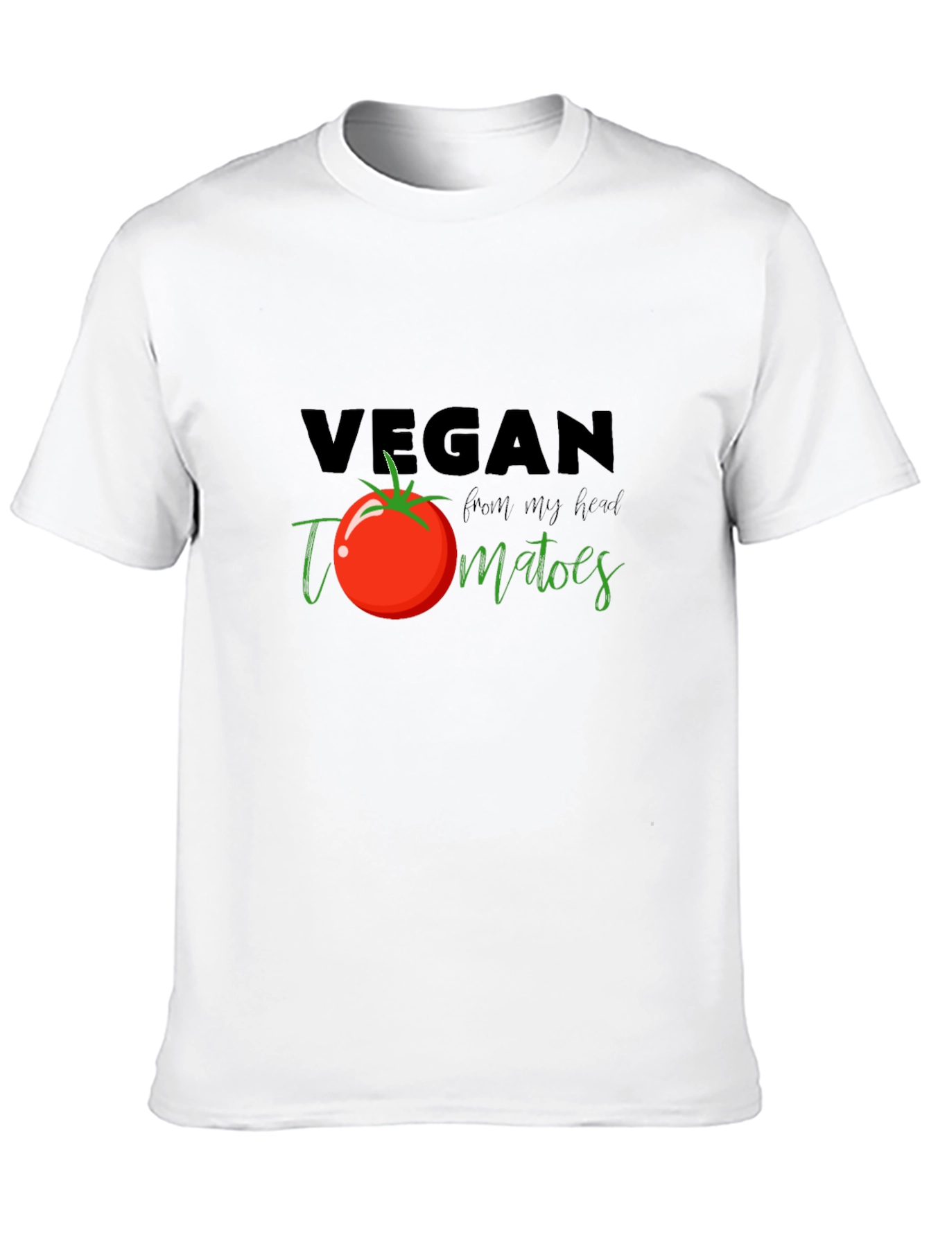 Vegan Tomato T-Shirt - Fresh From My Head Tee