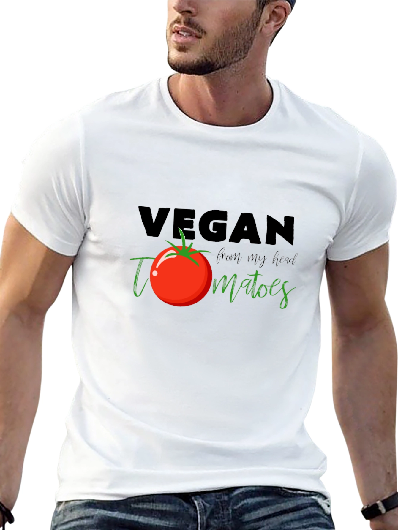 Vegan Tomato T-Shirt - Fresh From My Head Tee
