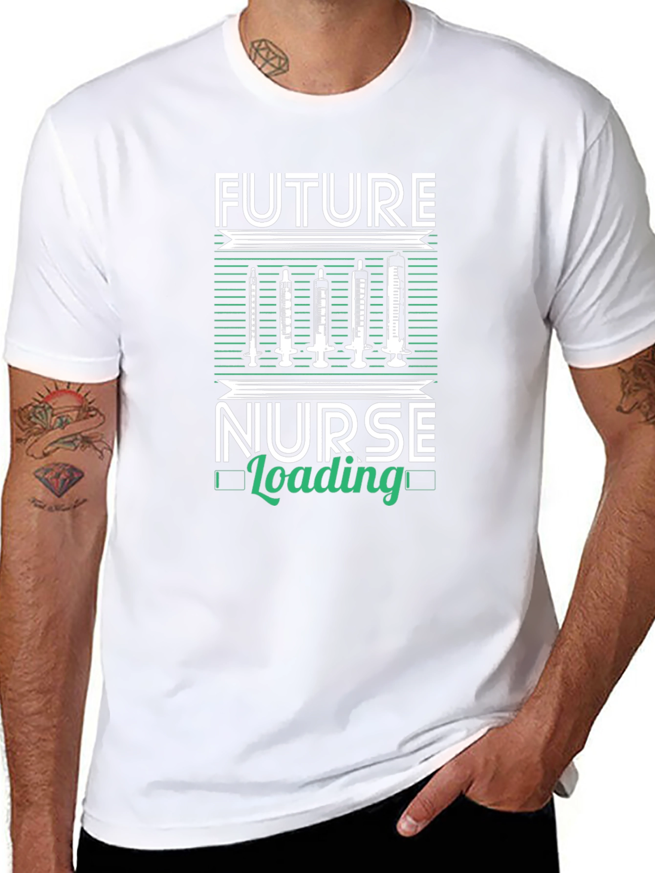 Future Nurse Loading Graphic T-Shirt