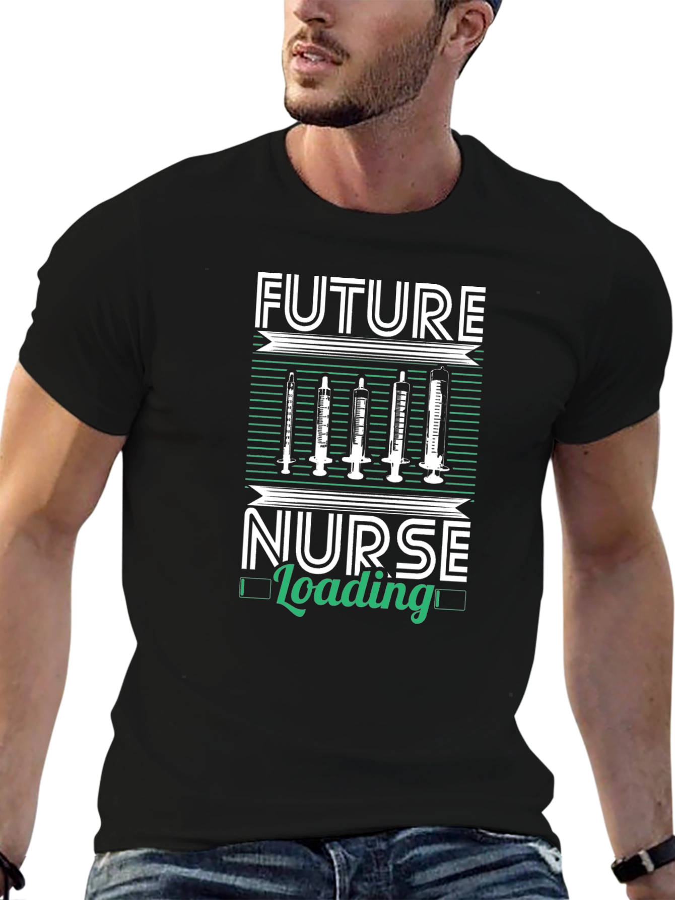 Future Nurse Loading Graphic T-Shirt
