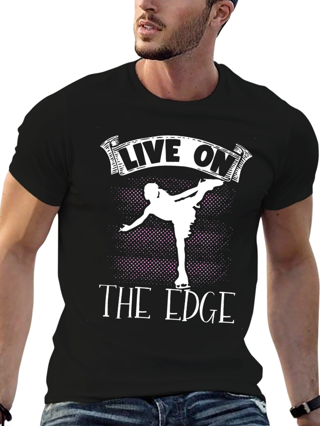 Live On The Edge Figure Skating T-Shirt