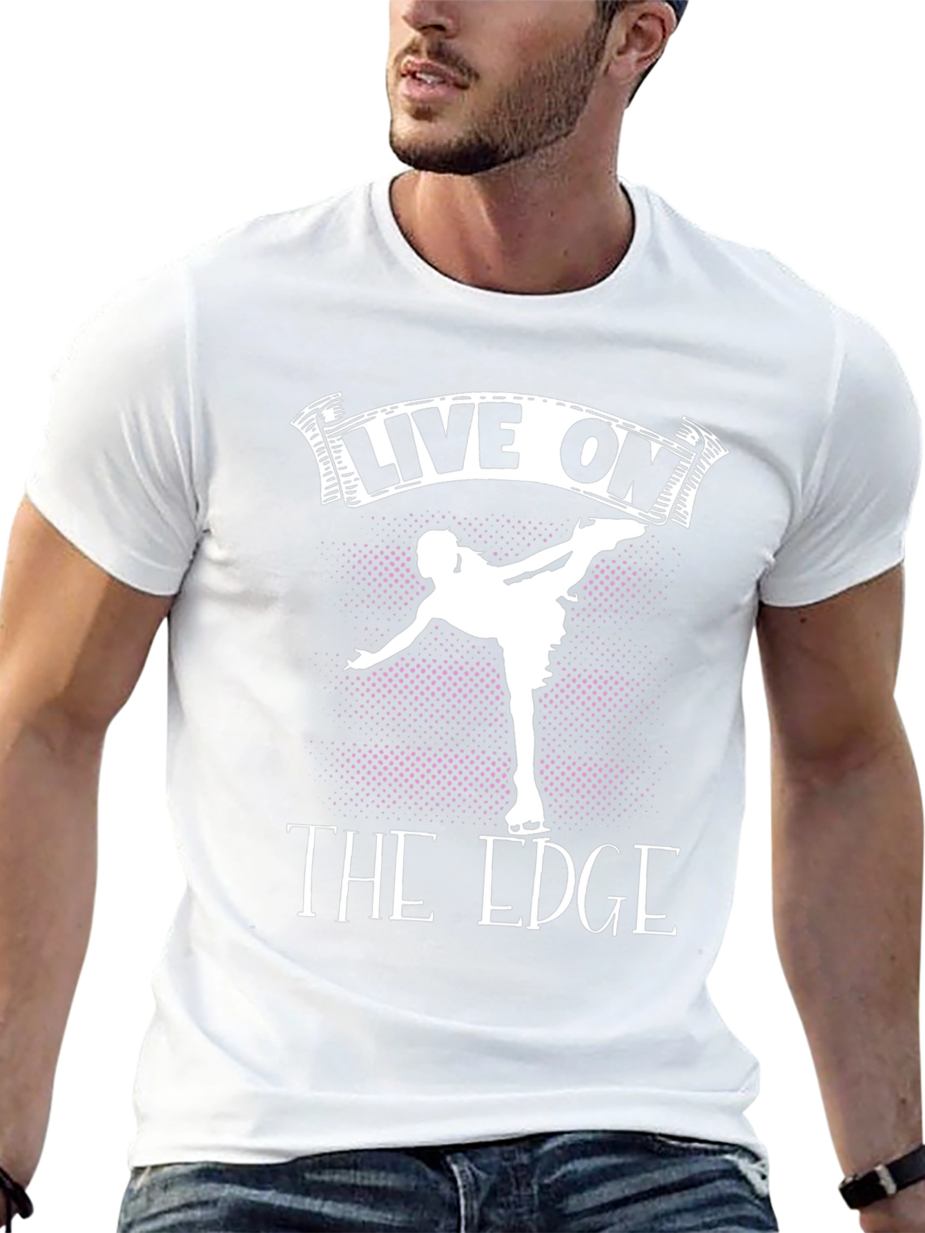 Live On The Edge Figure Skating T-Shirt
