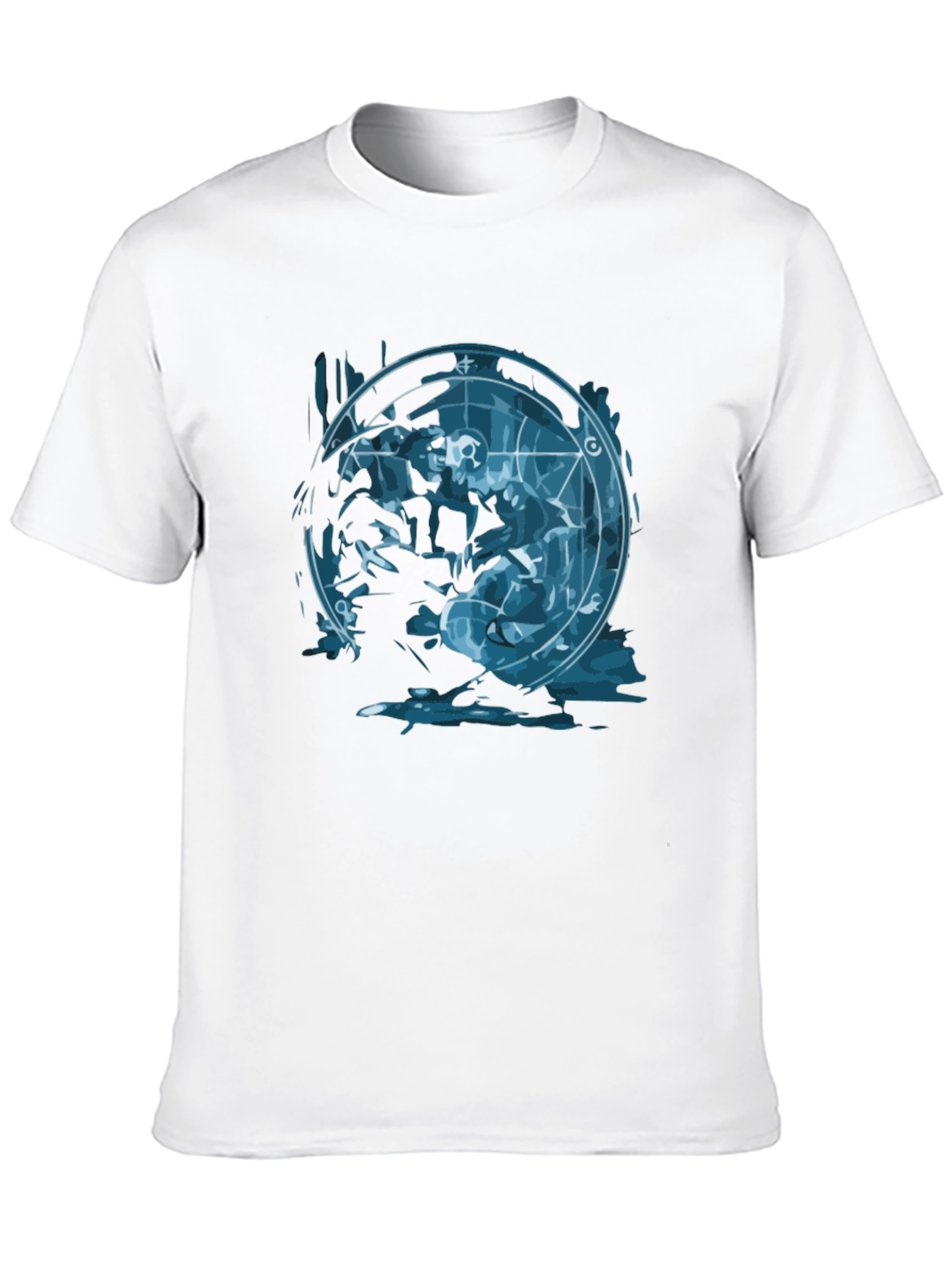 Alchemy Circle Graphic Tee - Black Cotton T-Shirt