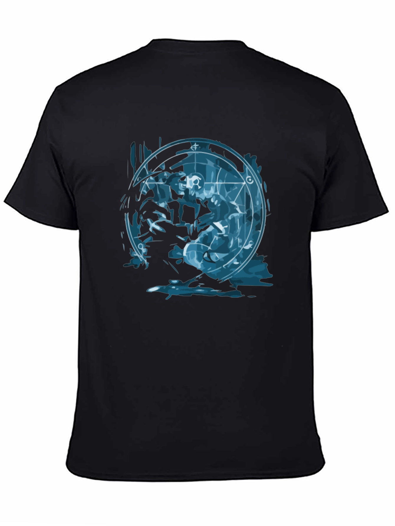Alchemy Circle Graphic Tee - Black Cotton T-Shirt