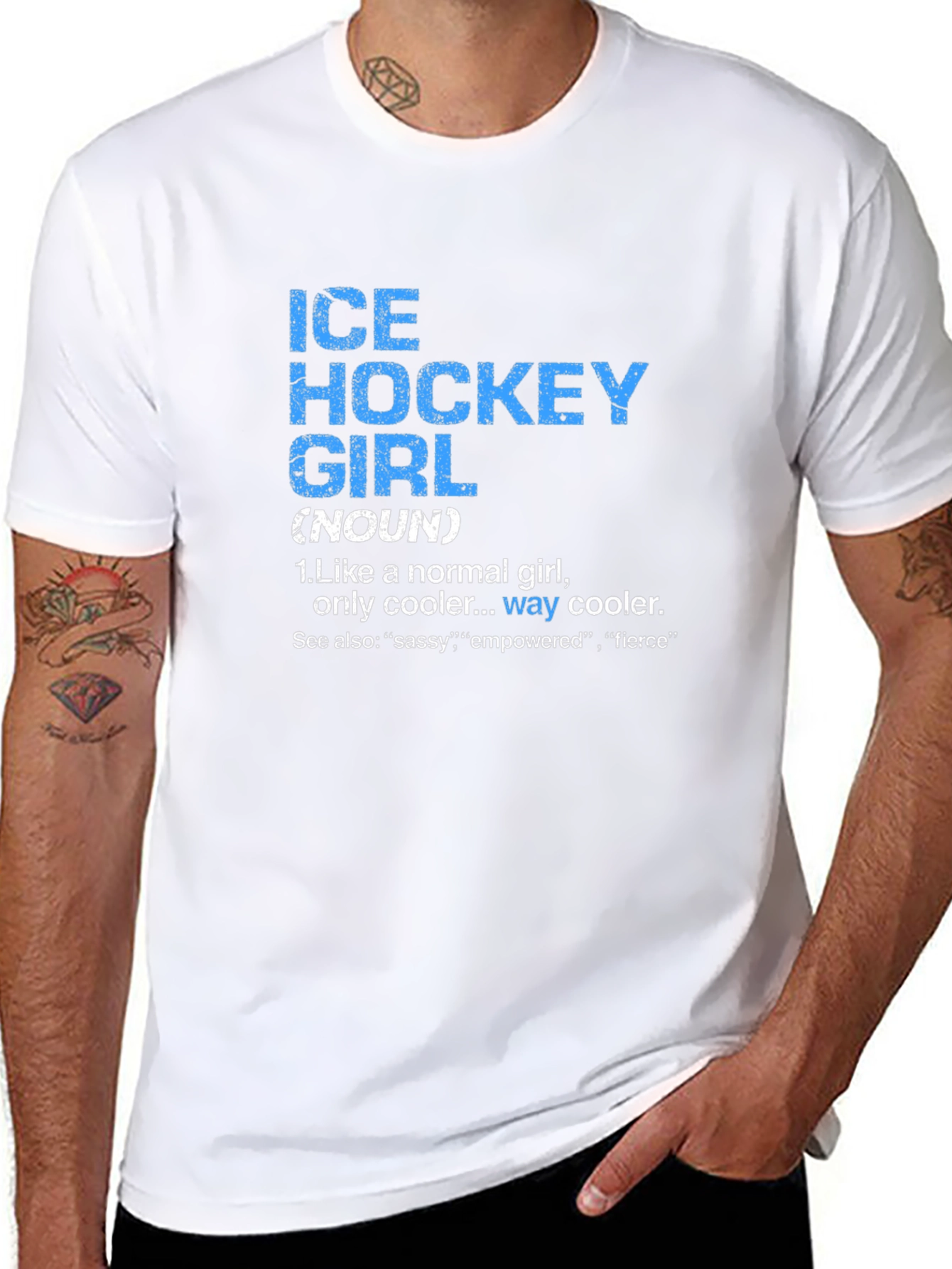 Ice Hockey Girl Definition T-Shirt