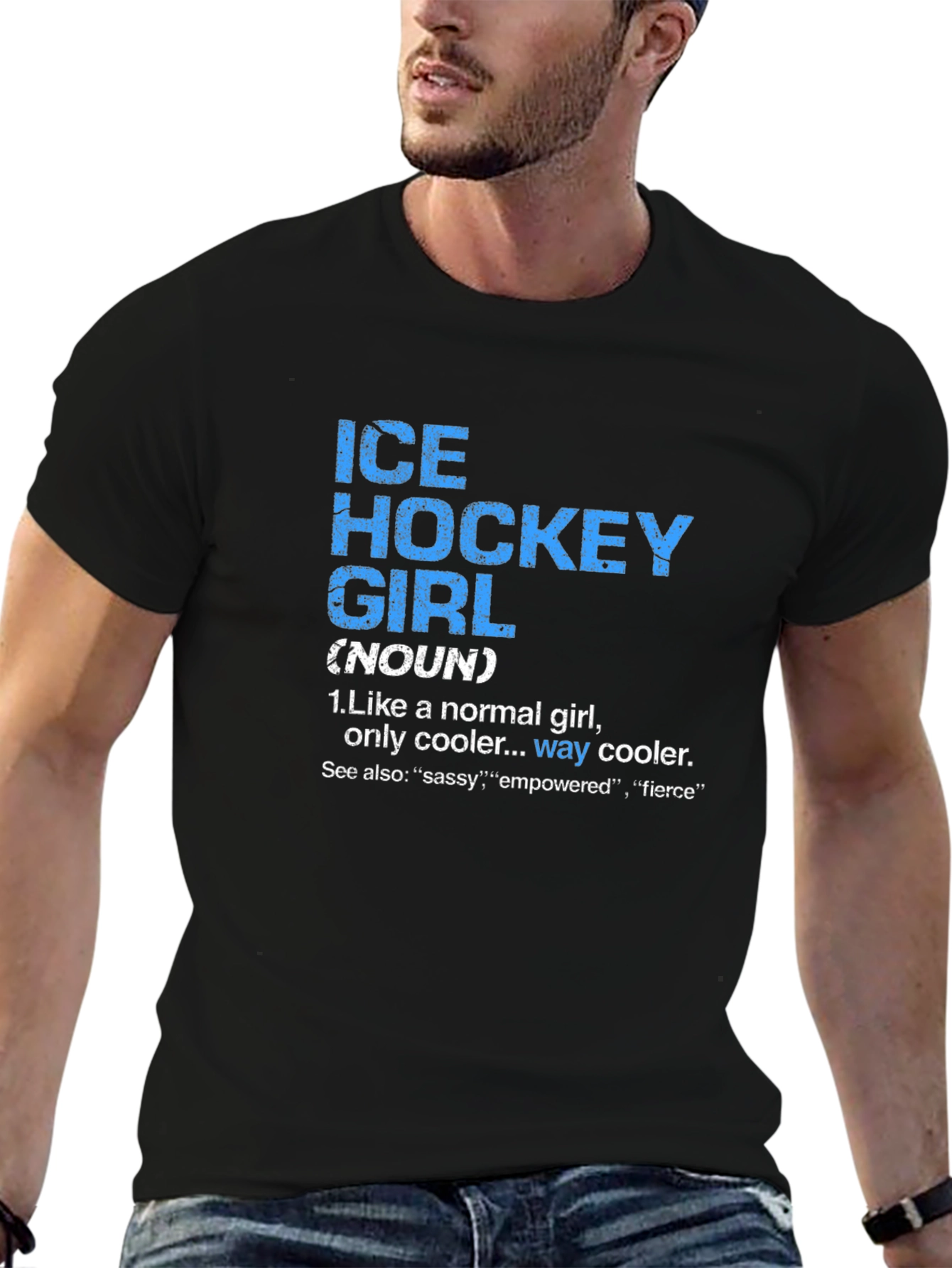 Ice Hockey Girl Definition T-Shirt