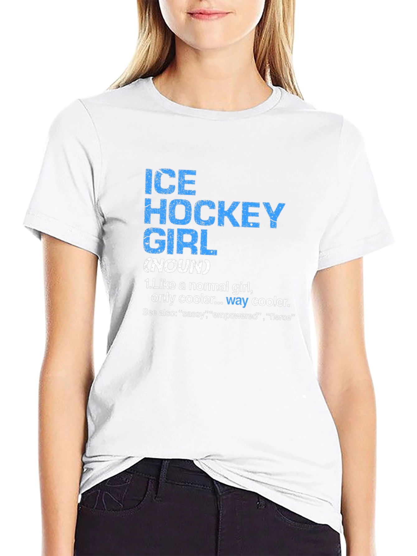Ice Hockey Girl Definition T-Shirt