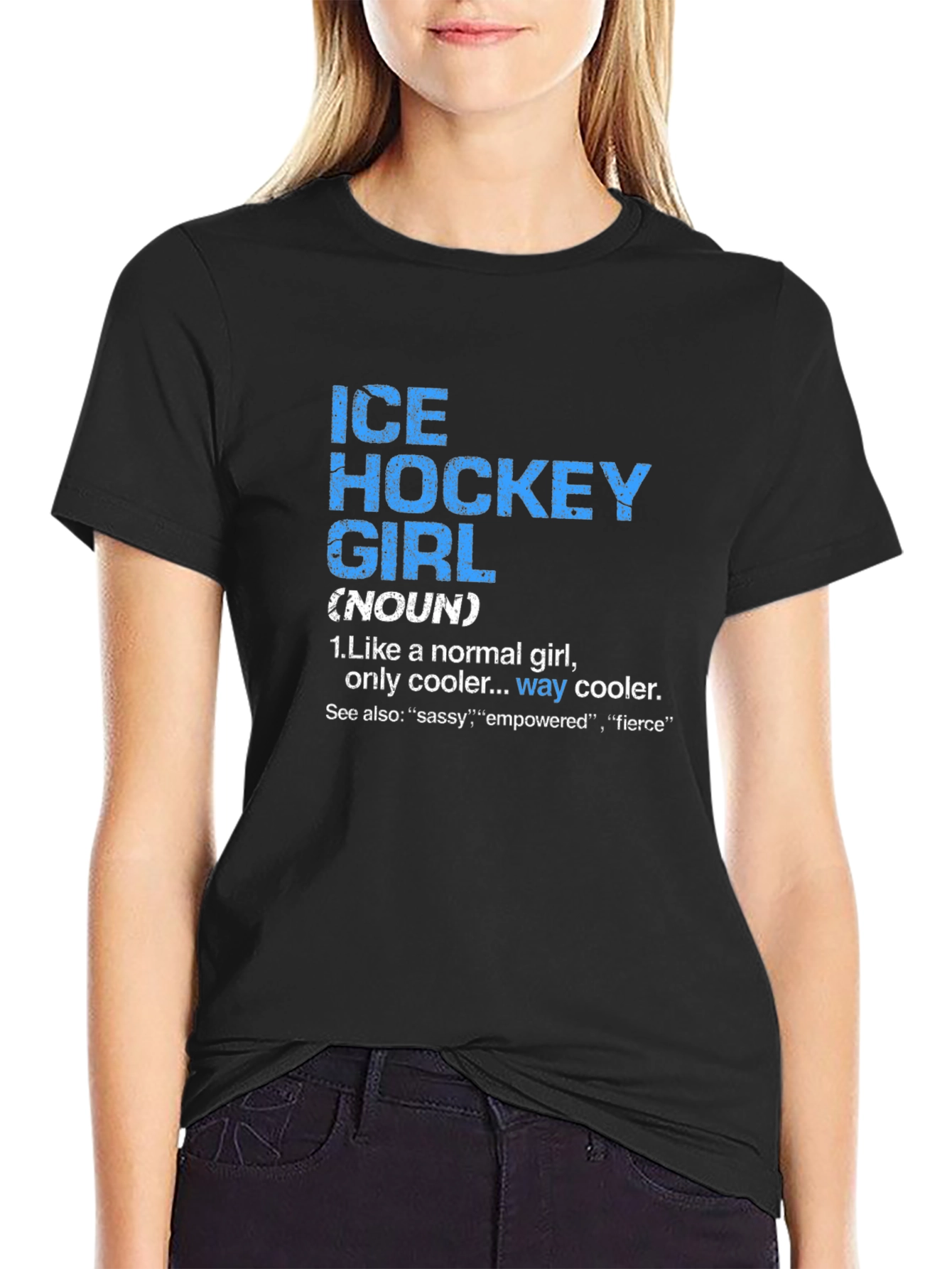 Ice Hockey Girl Definition T-Shirt