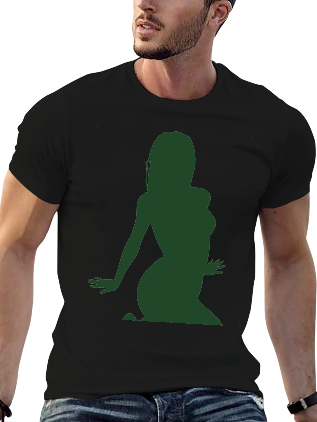 Silhouette Graphic Tee - Black