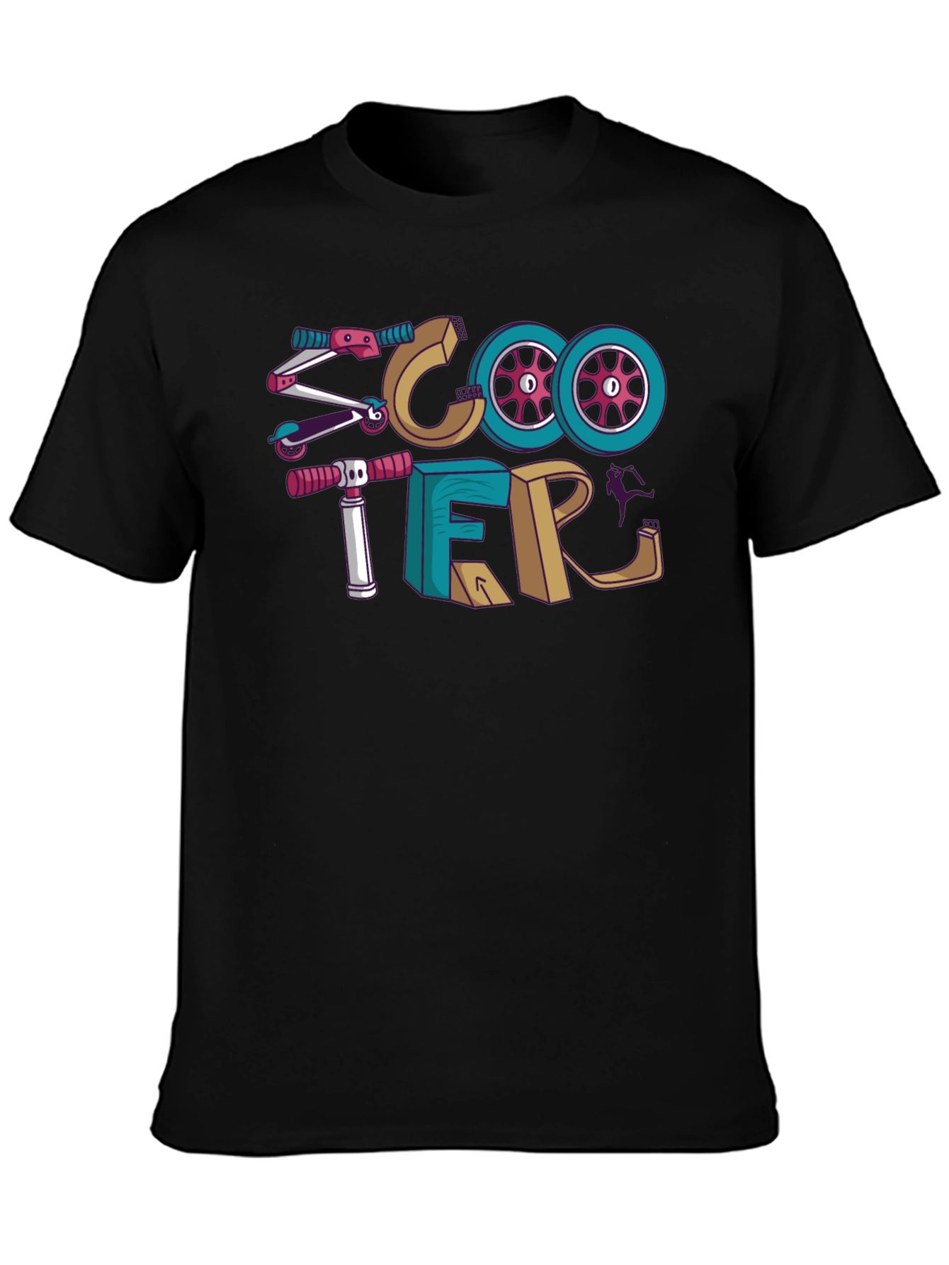 Scooter Graphic T-Shirt | Novelty Print Tee