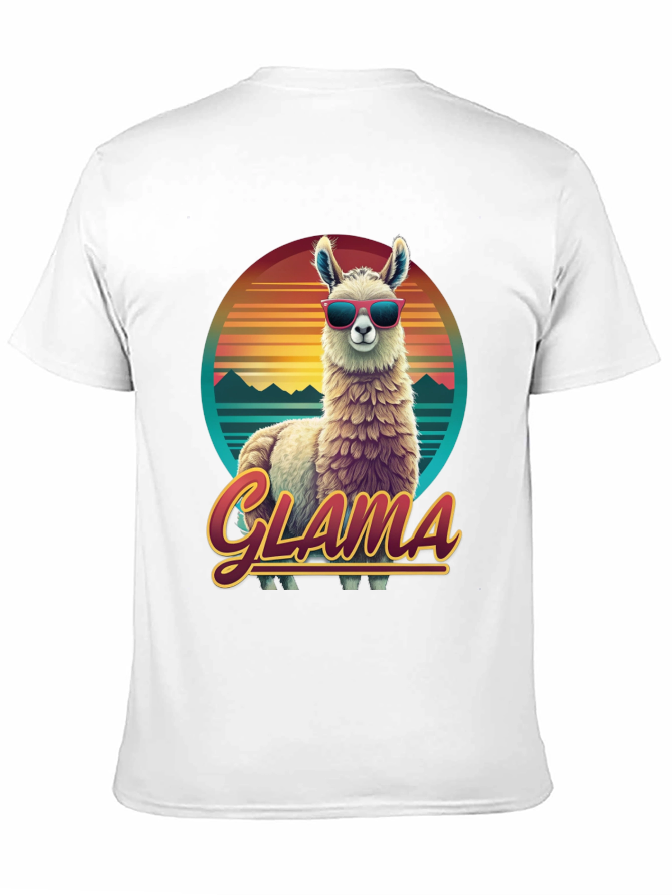 Glamorous Llama Retro T-Shirt