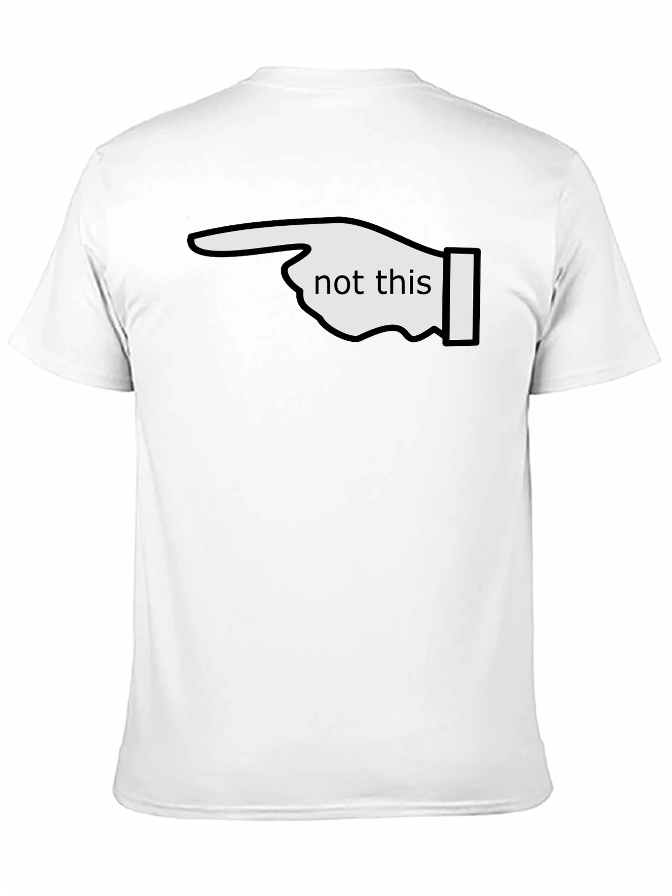 Not This Funny Graphic T-Shirt - Black Casual Tee