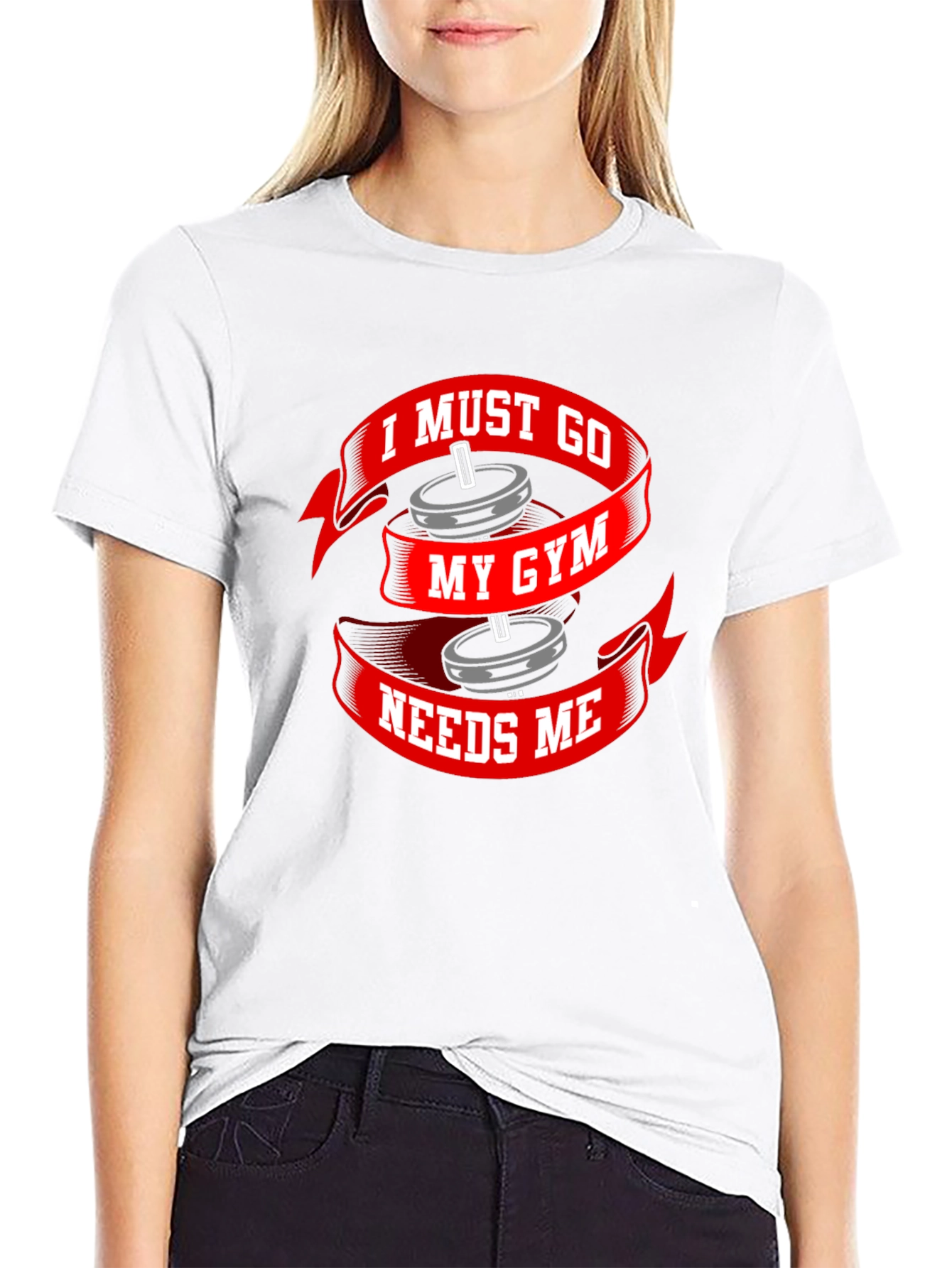 I Must Go My Gym Needs Me Black T-Shirt