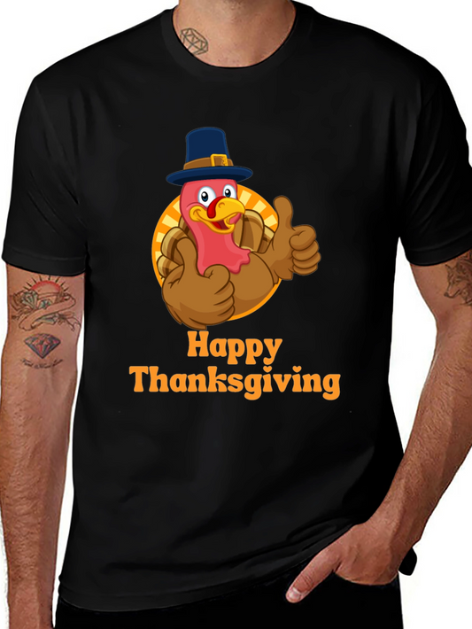 Happy Thanksgiving Turkey Graphic Tee