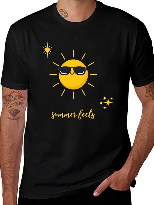 Summer Feels Graphic Tee - Unisex Black T-Shirt