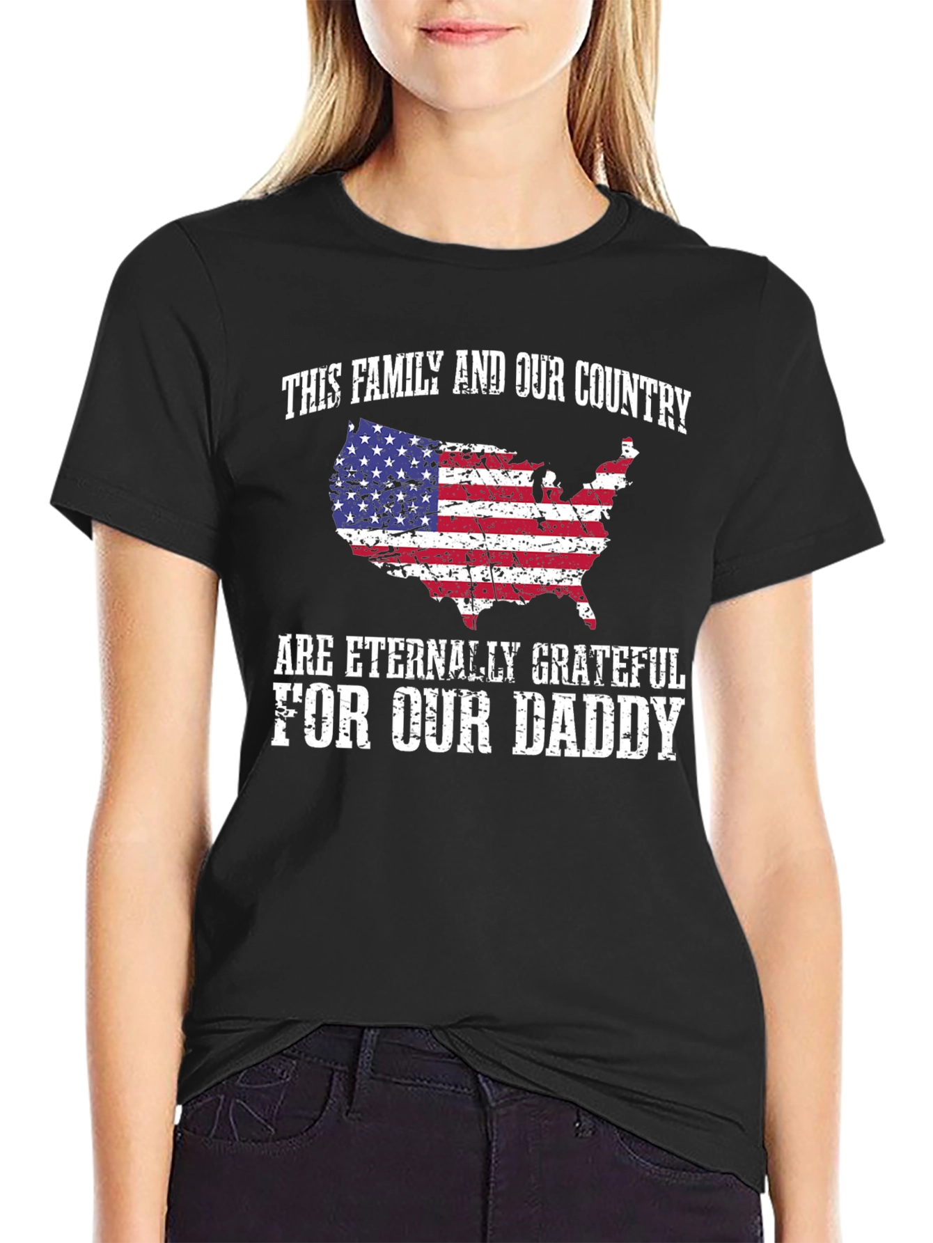 Grateful Family Patriotic Daddy T-Shirt