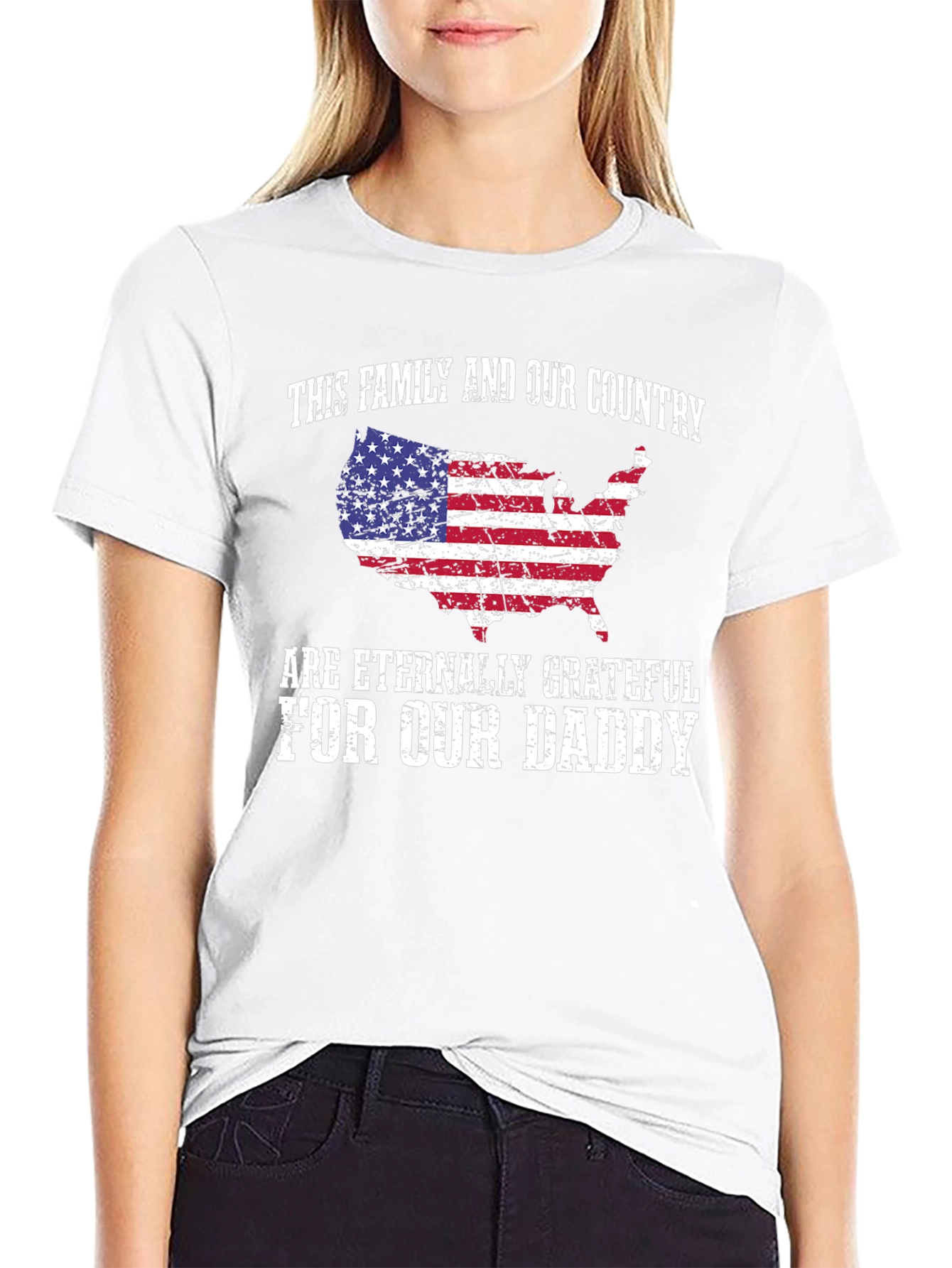 Grateful Family Patriotic Daddy T-Shirt