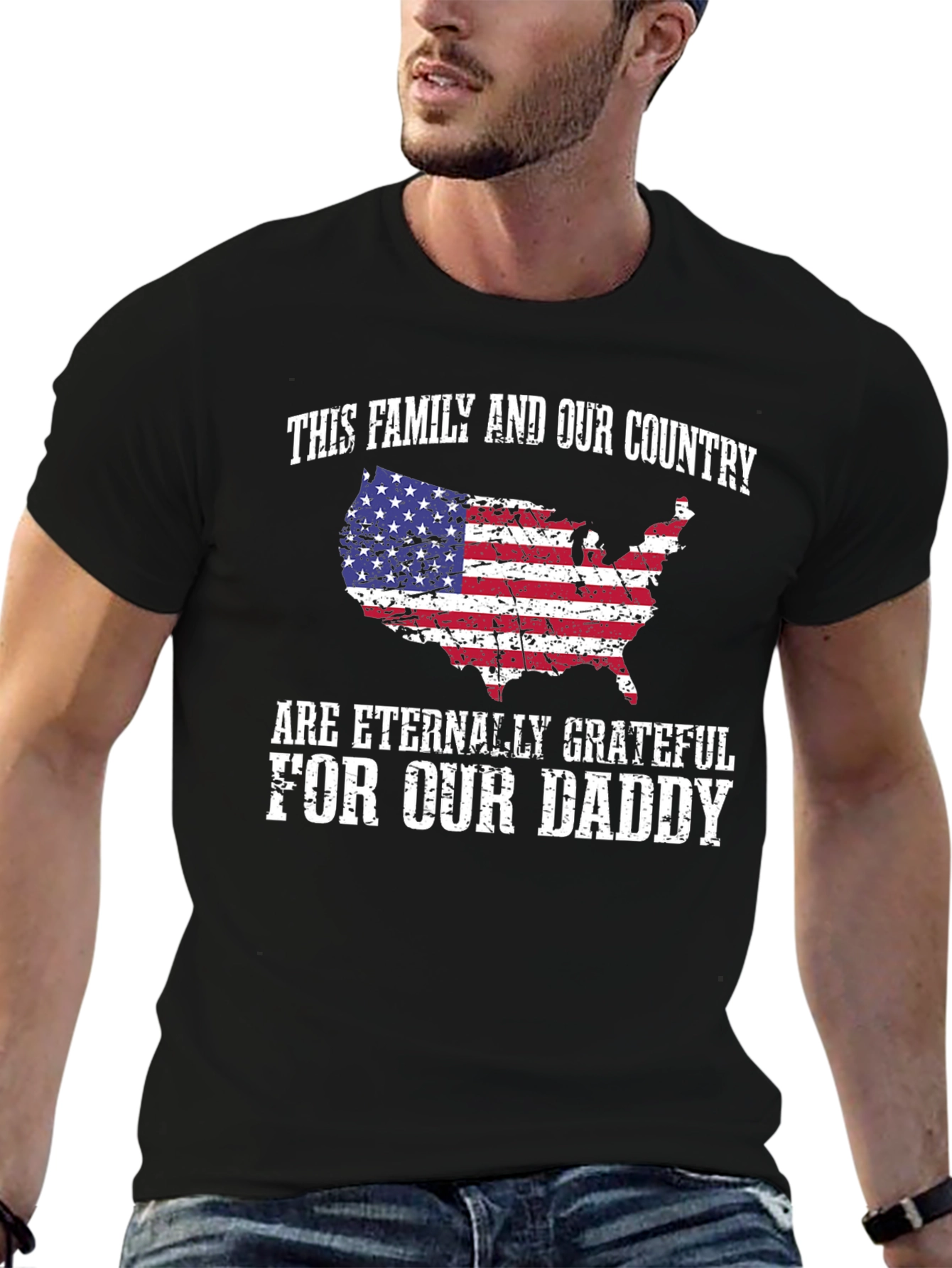 Grateful Family Patriotic Daddy T-Shirt