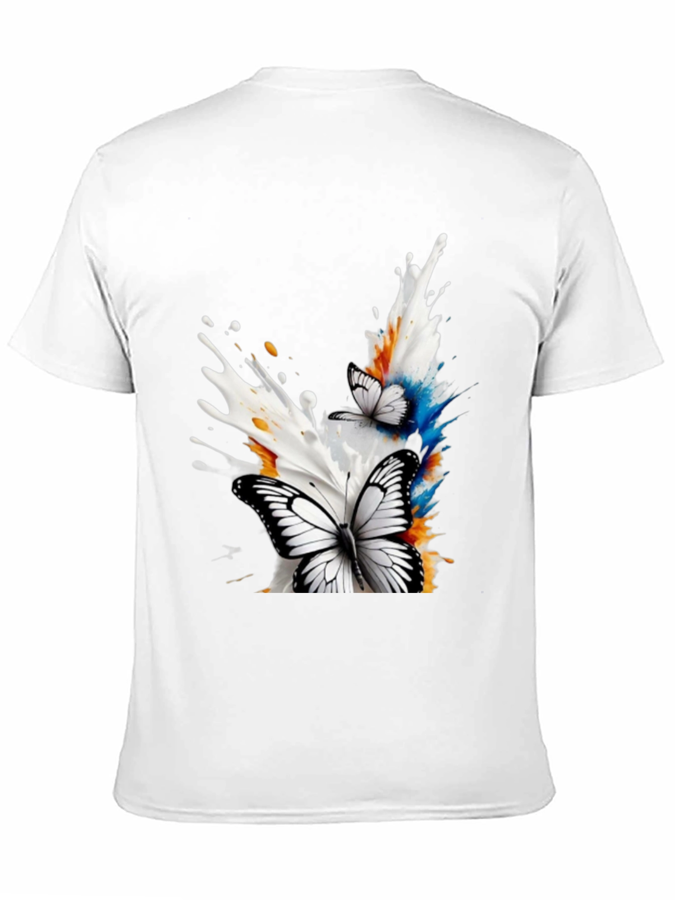 Butterfly Splash Black Tee