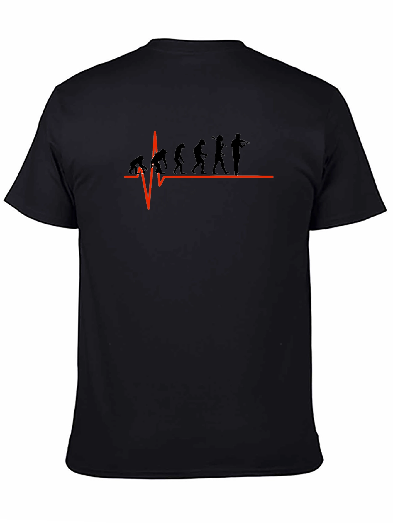 Evolution of Violinist Black T-Shirt - Music Lover Tee