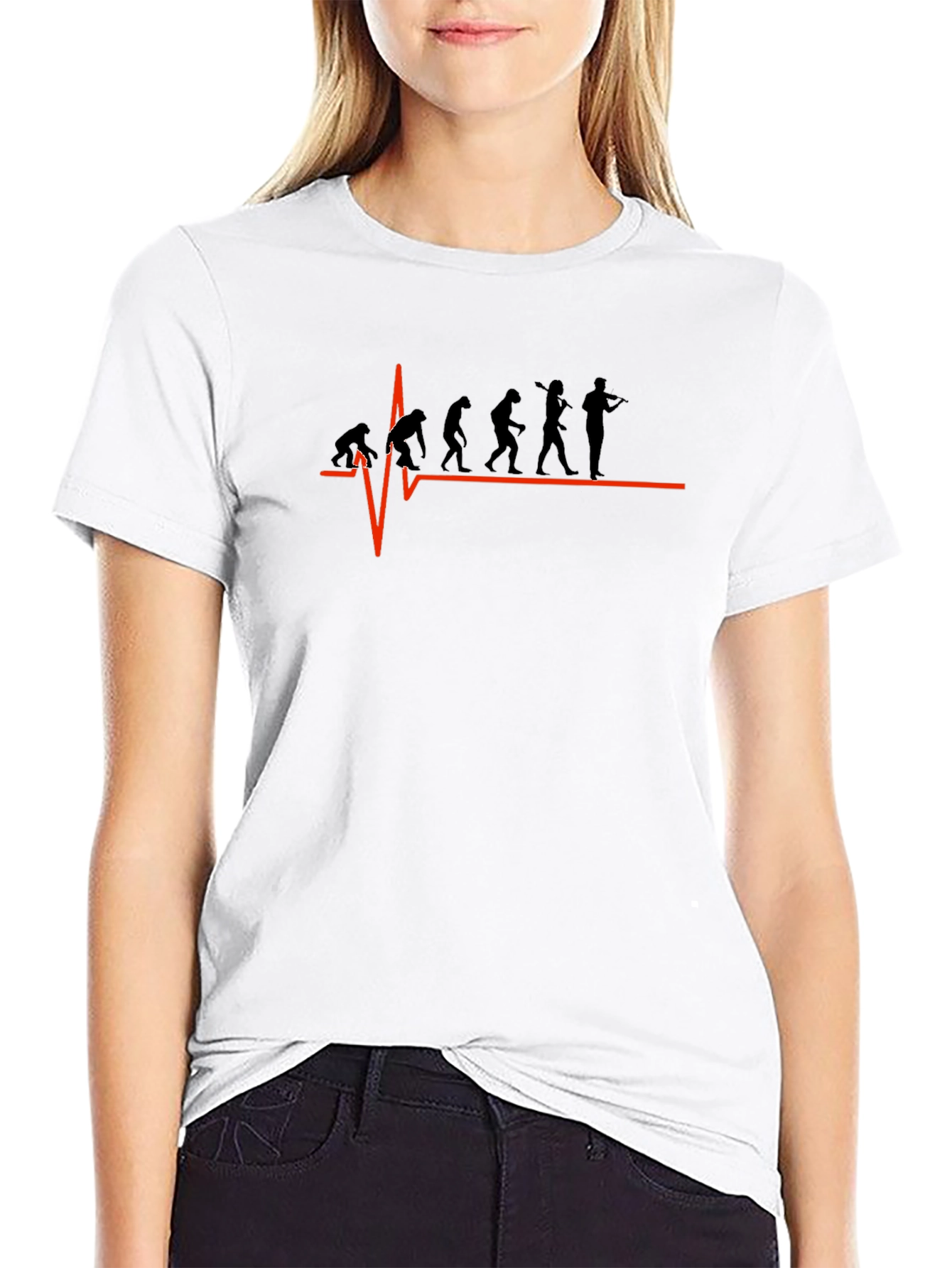Evolution of Violinist Black T-Shirt - Music Lover Tee