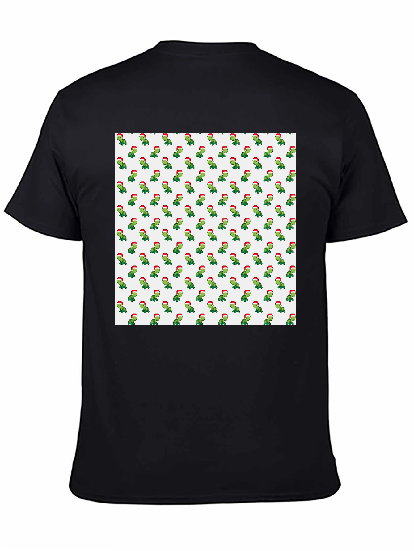 Festive Dino T-Shirt - Holiday Rex Pattern
