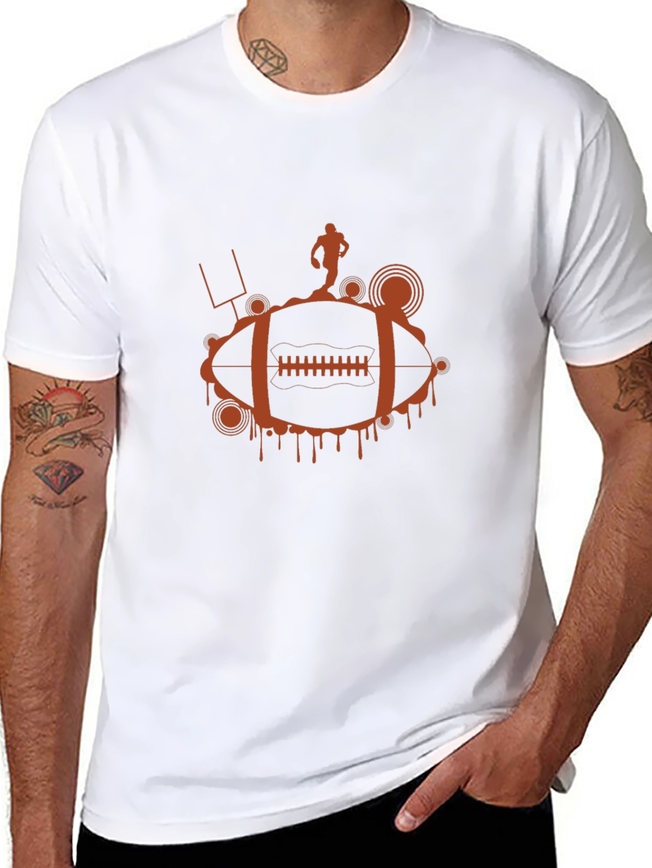 Football Graphic T-Shirt - Trendy & Unique Design