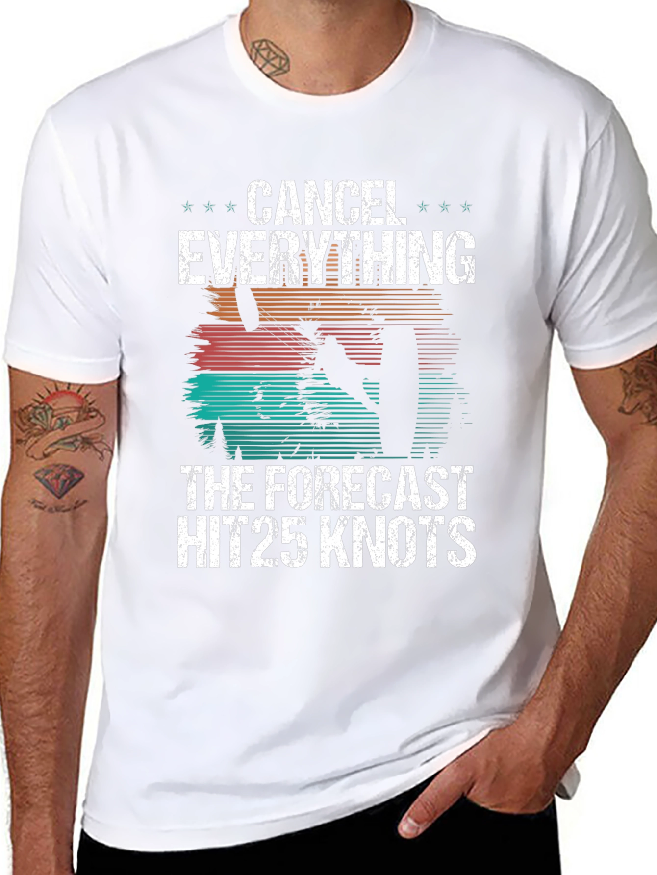 Cancel Everything 25 Knots Black T-Shirt