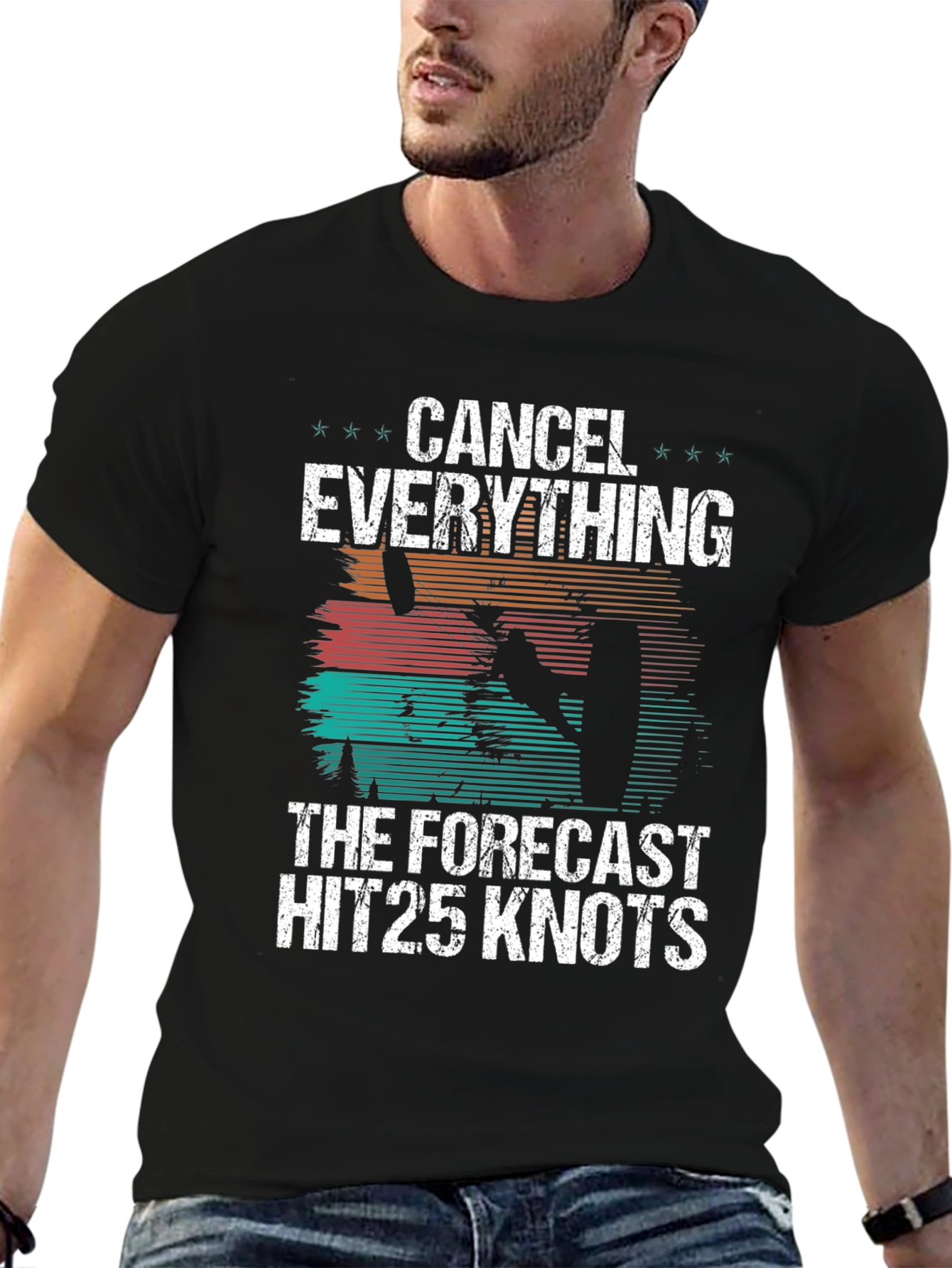Cancel Everything 25 Knots Black T-Shirt