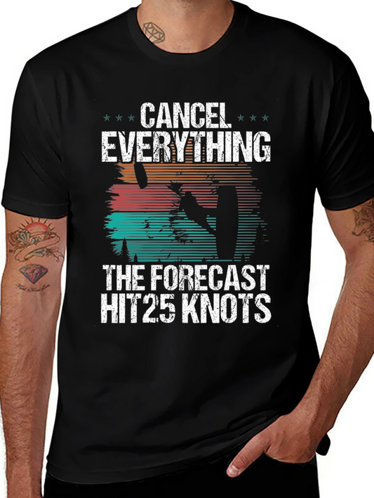 Cancel Everything 25 Knots Black T-Shirt