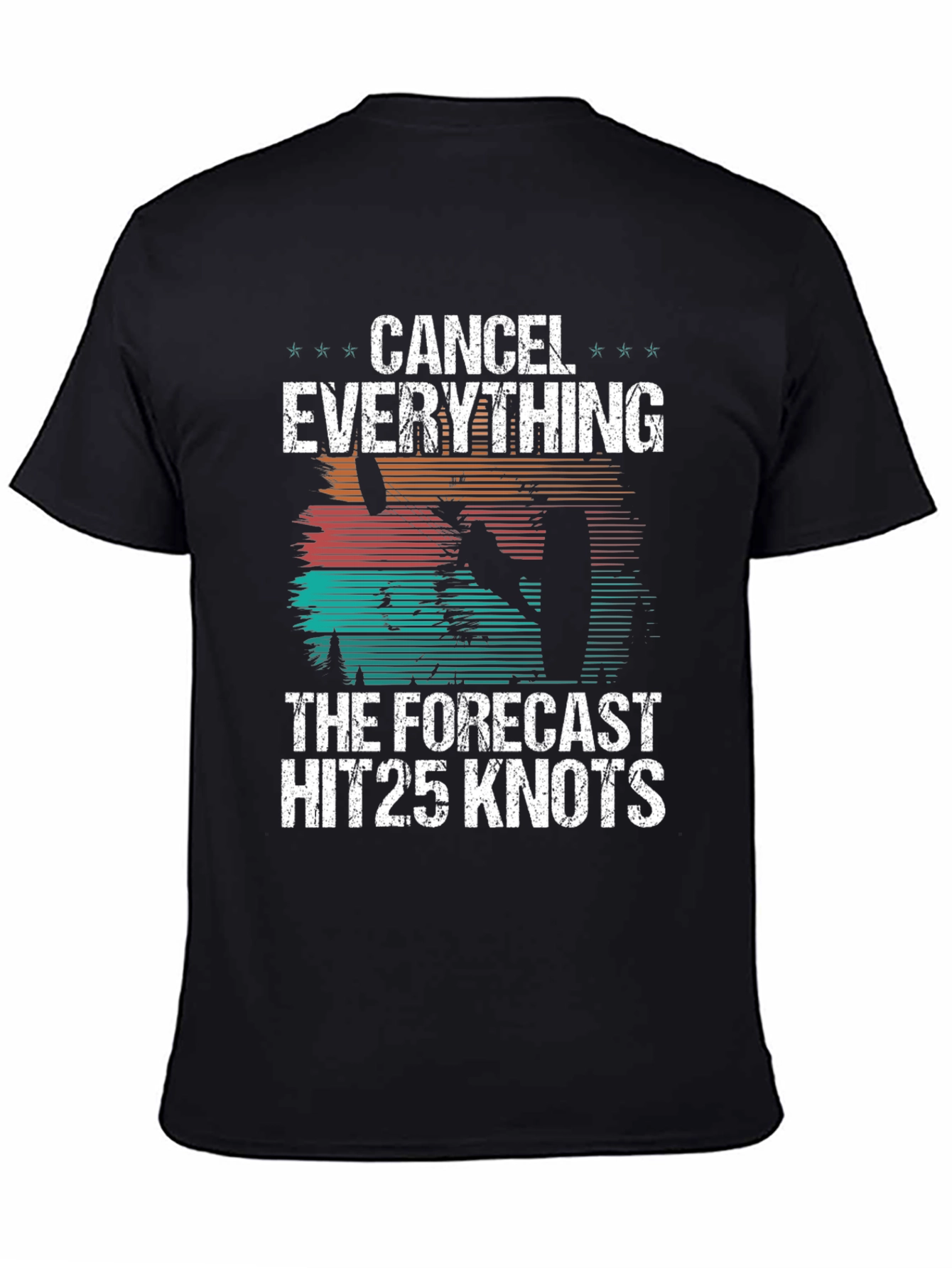 Cancel Everything 25 Knots Black T-Shirt