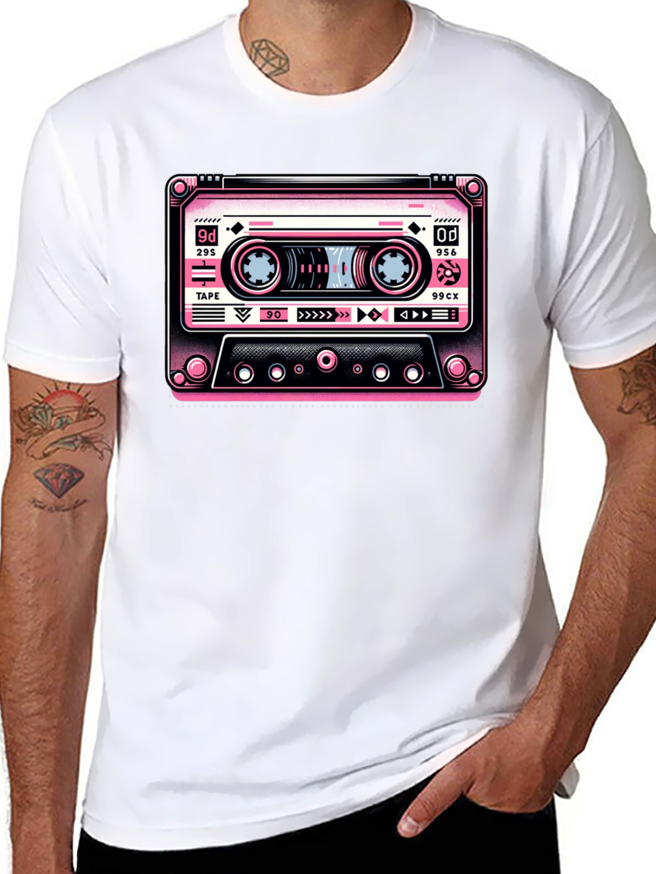 Retro Cassette Tape Graphic T-Shirt