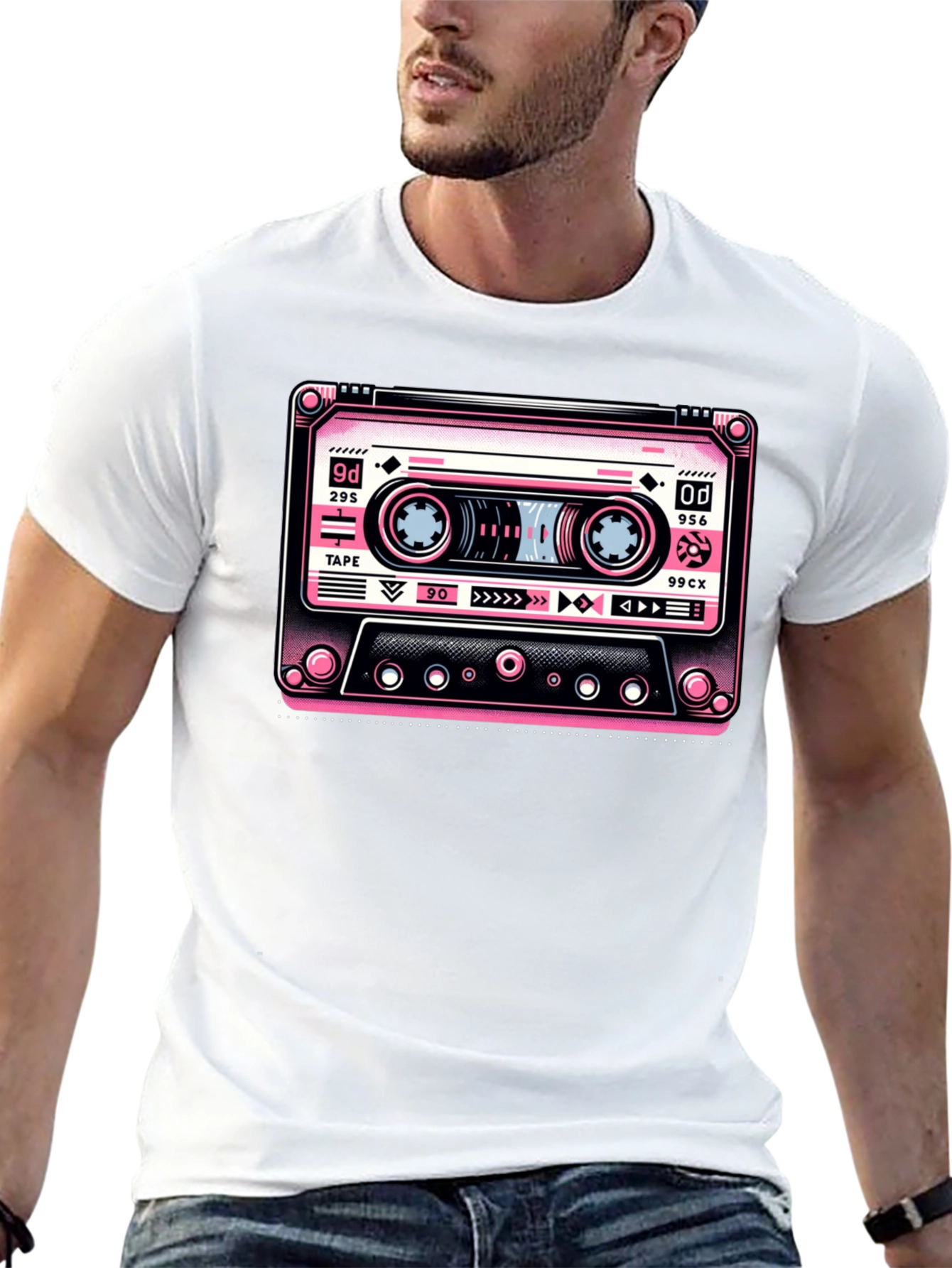 Retro Cassette Tape Graphic T-Shirt