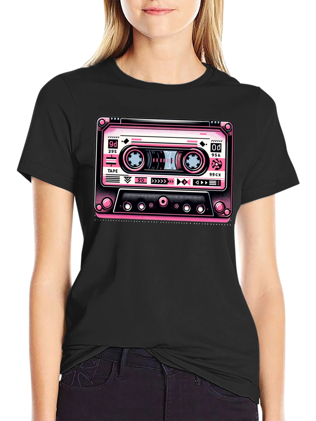Retro Cassette Tape Graphic T-Shirt