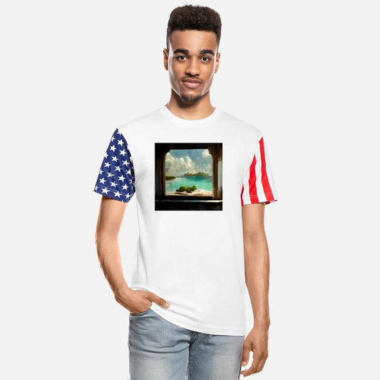 Paradise island painting