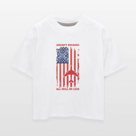 Patriotic Aircraft Mechanic Gift Shirt Flag And