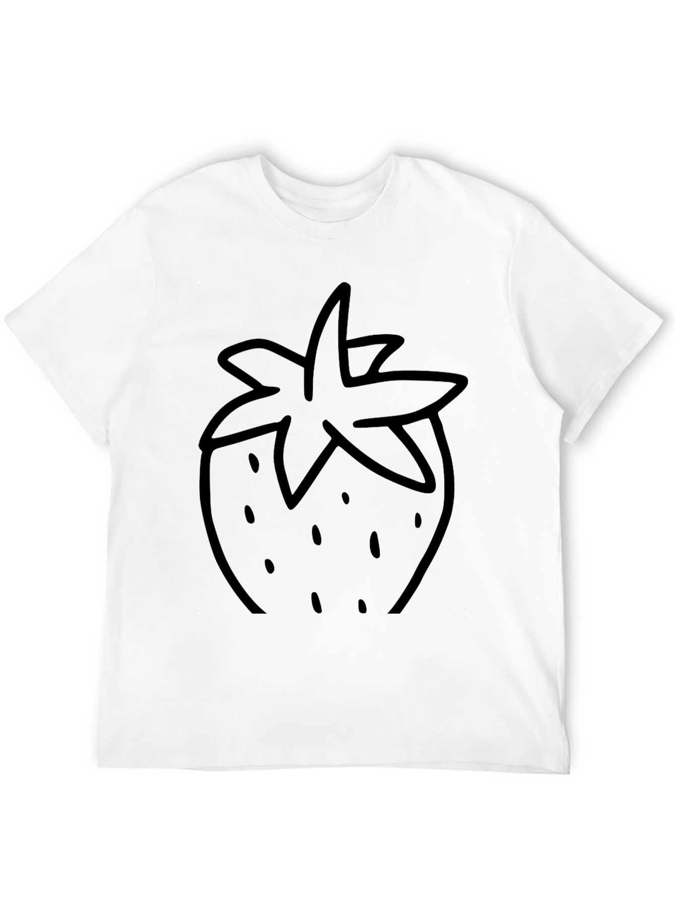 Strawberry Graphic Print T-Shirt - Unisex Casual Tee