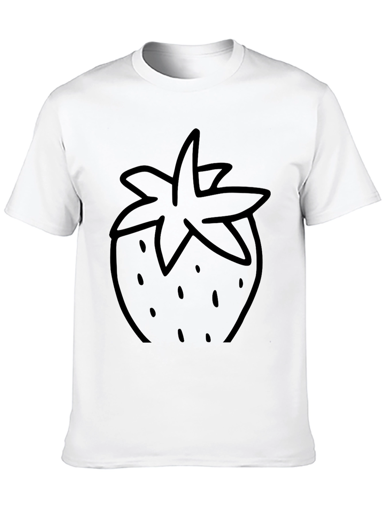 Strawberry Graphic Print T-Shirt - Unisex Casual Tee
